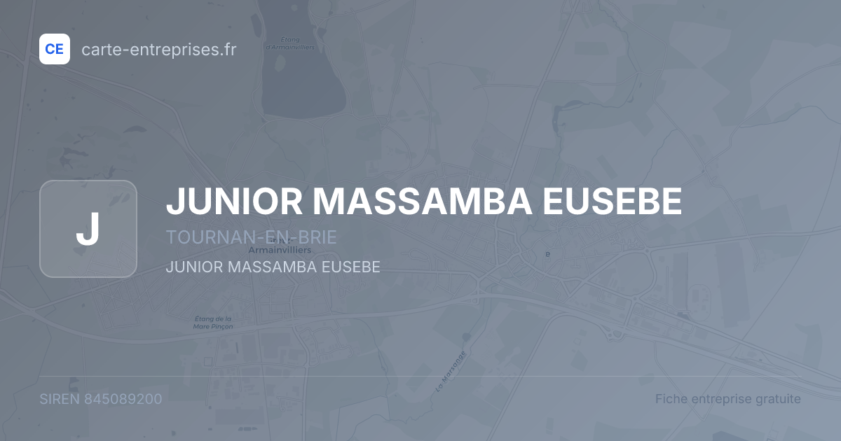 JUNIOR MASSAMBA EUSEBE — 845089200 — fiche entreprise