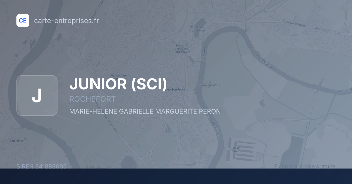 JUNIOR (SCI) — 341889095 — fiche entreprise