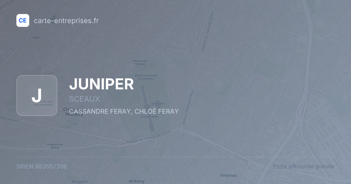 JUNIPER — 983657396 — fiche entreprise