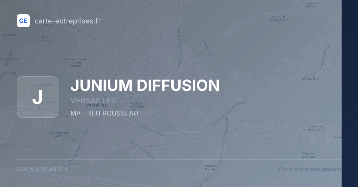 JUNIUM DIFFUSION — 519549364 — fiche entreprise