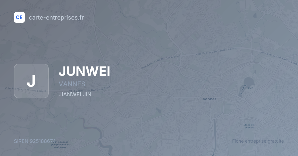 JUNWEI — 925188674 — fiche entreprise