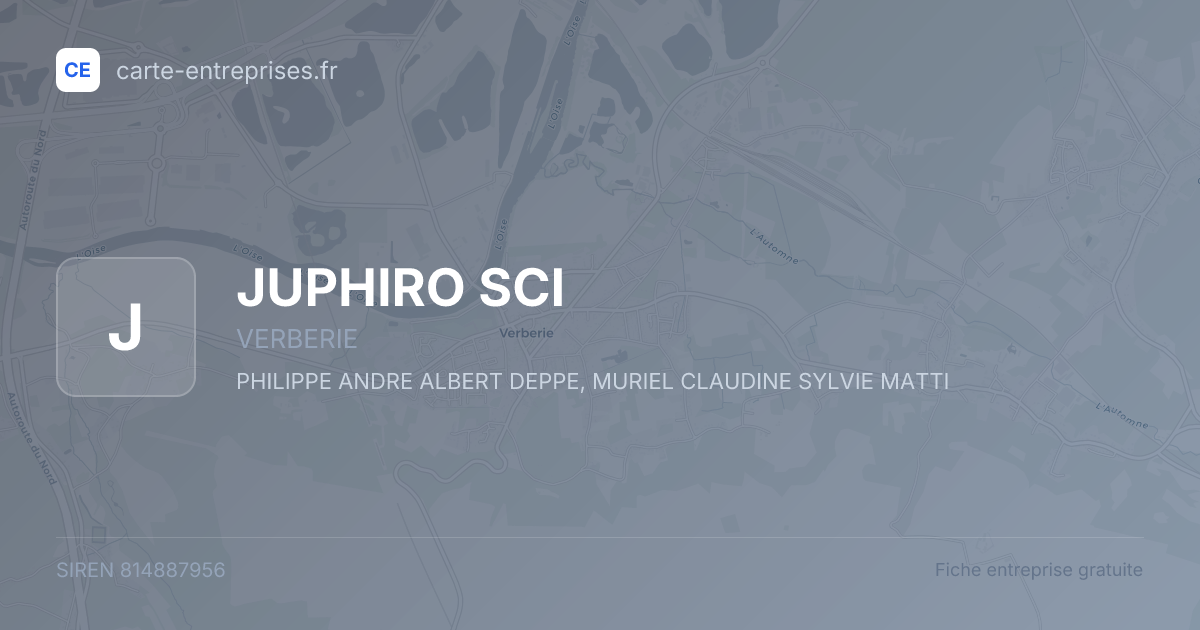 JUPHIRO SCI — 814887956 — fiche entreprise