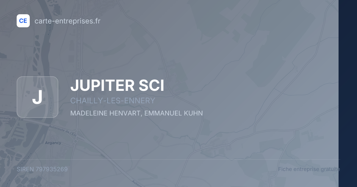 JUPITER SCI — 797935269 — fiche entreprise