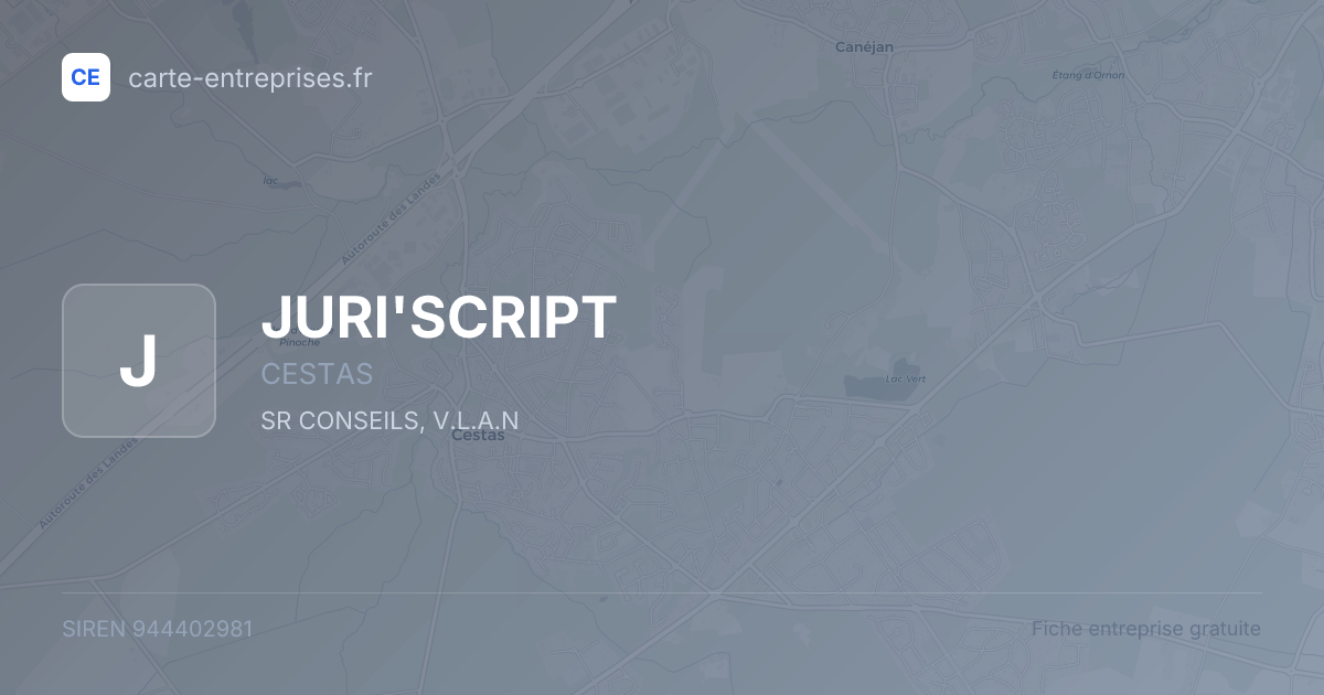 JURI'SCRIPT — 944402981 — fiche entreprise