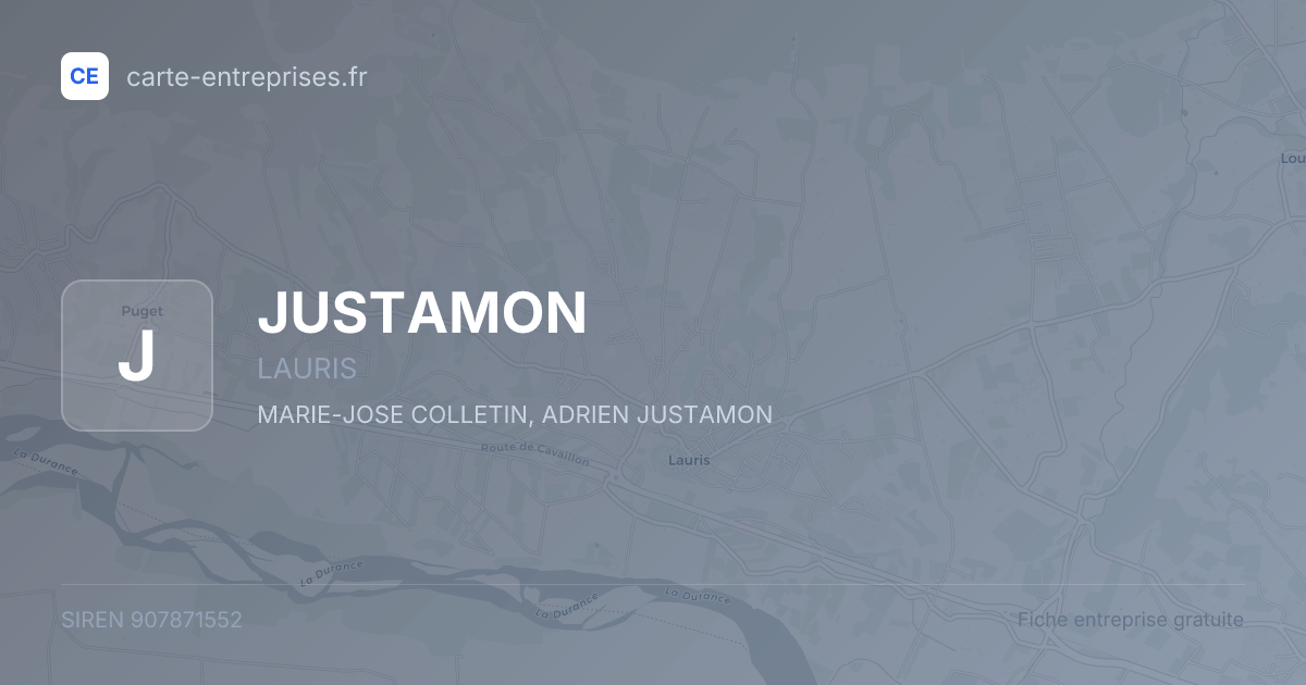 JUSTAMON — 907871552 — fiche entreprise