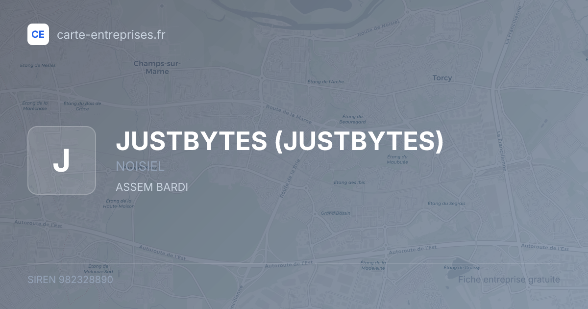 JUSTBYTES — 982328890 — fiche entreprise