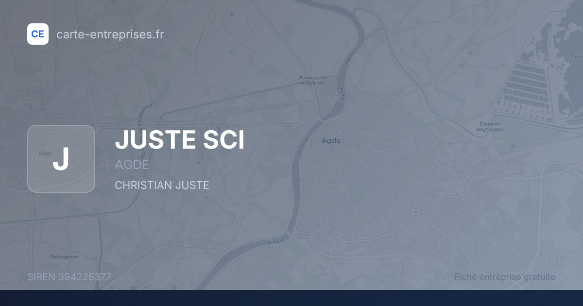 JUSTE SCI — 394226377 — fiche entreprise
