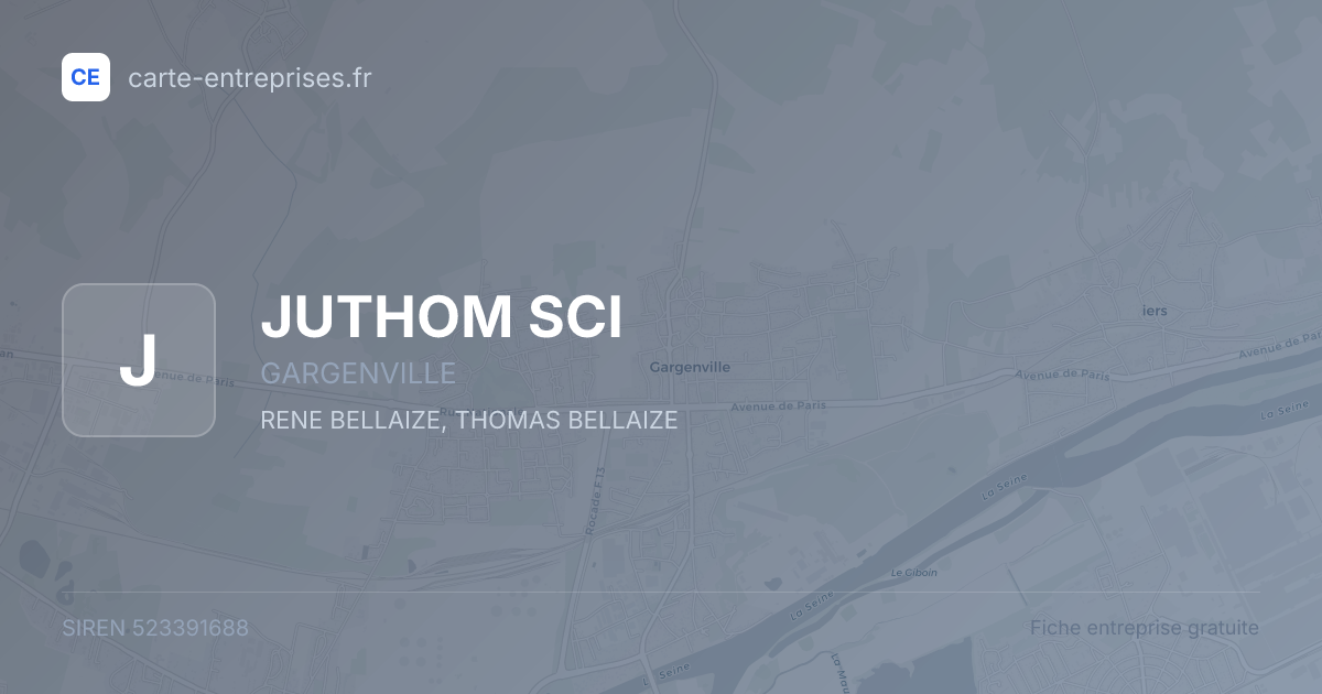JUTHOM SCI — 523391688 — fiche entreprise