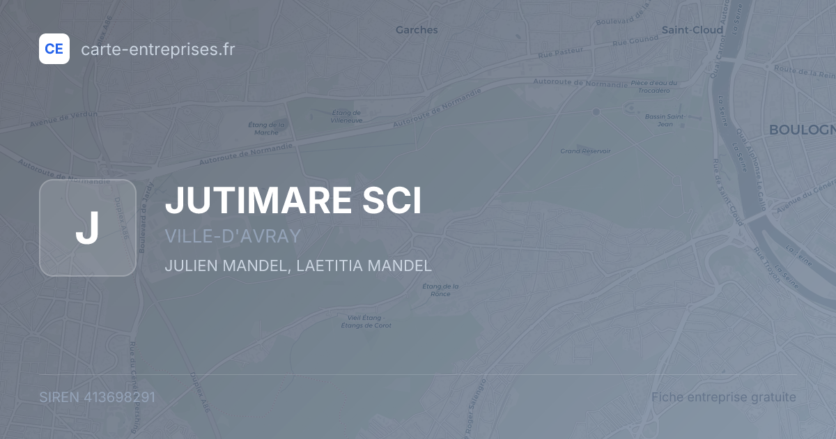 JUTIMARE SCI — 413698291 — fiche entreprise