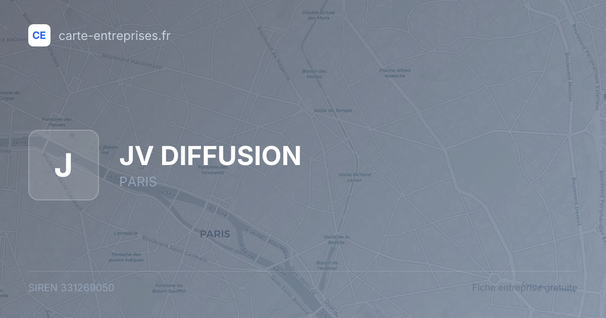 JV DIFFUSION — 331269050 — fiche entreprise