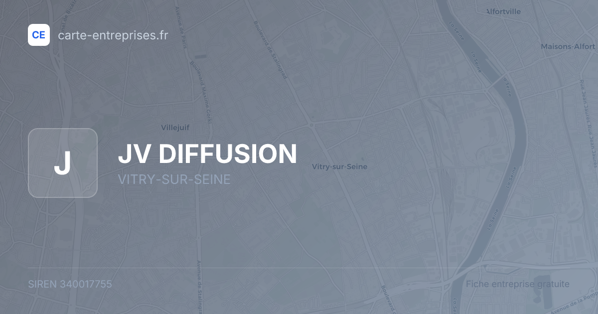 JV DIFFUSION — 340017755 — fiche entreprise