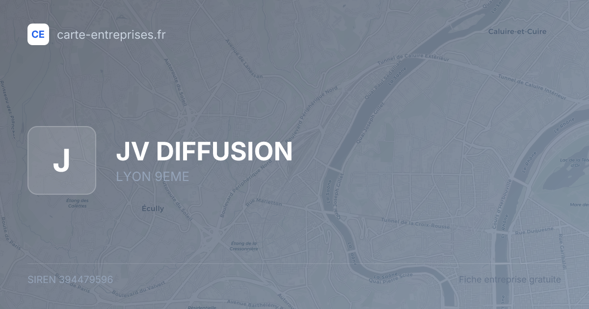 JV DIFFUSION — 394479596 — fiche entreprise