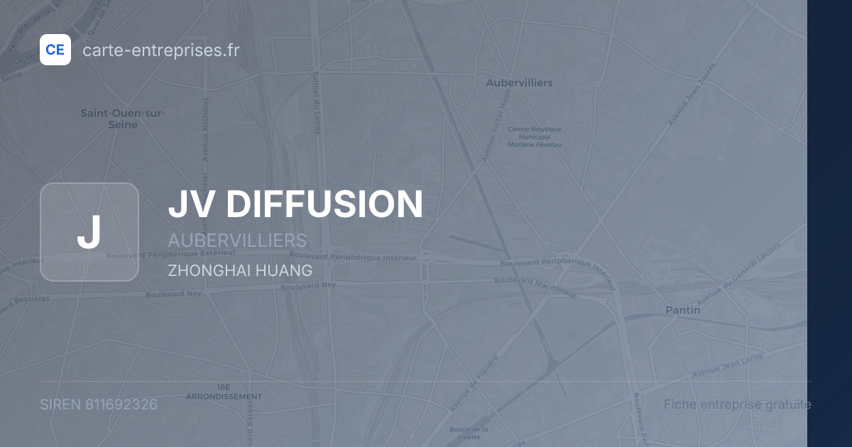 JV DIFFUSION — 811692326 — fiche entreprise