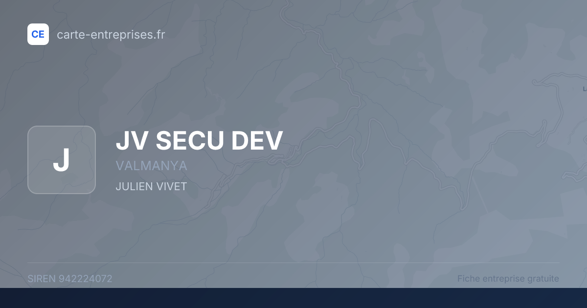 JV SECU DEV — 942224072 — fiche entreprise