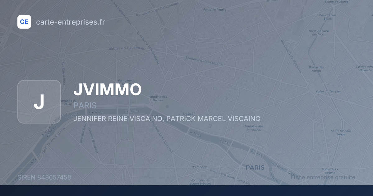 JVIMMO — 848657458 — fiche entreprise