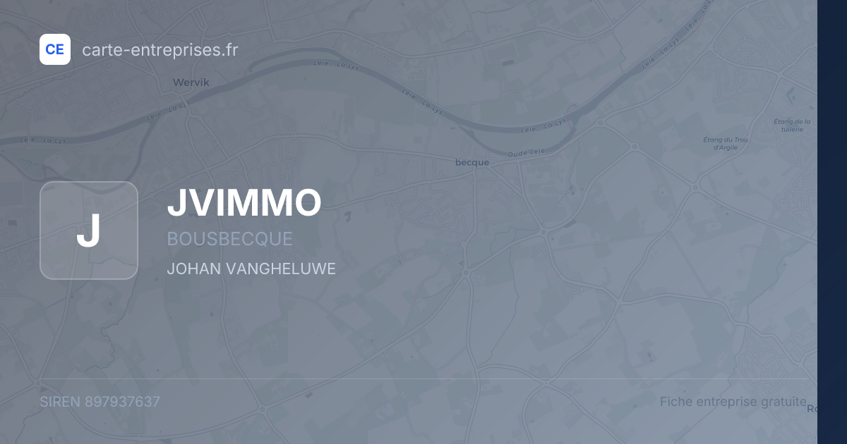JVIMMO — 897937637 — fiche entreprise