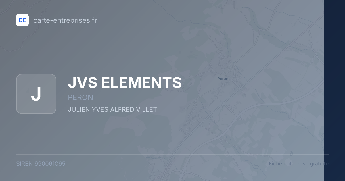 JVS ELEMENTS — 990061095 — fiche entreprise