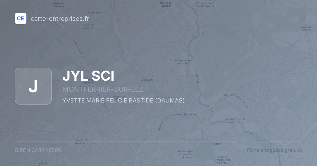 JYL SCI — 328449806 — fiche entreprise