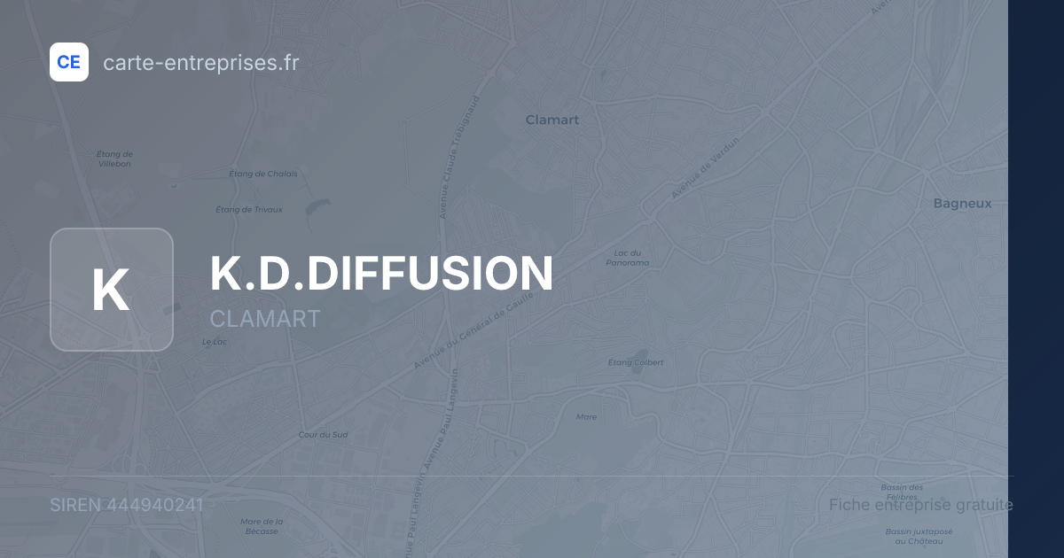 K.D.DIFFUSION — 444940241 — fiche entreprise