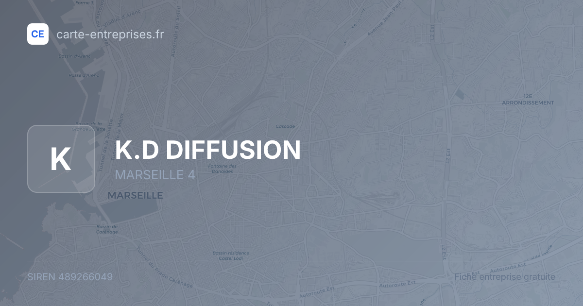 K.D DIFFUSION — 489266049 — fiche entreprise