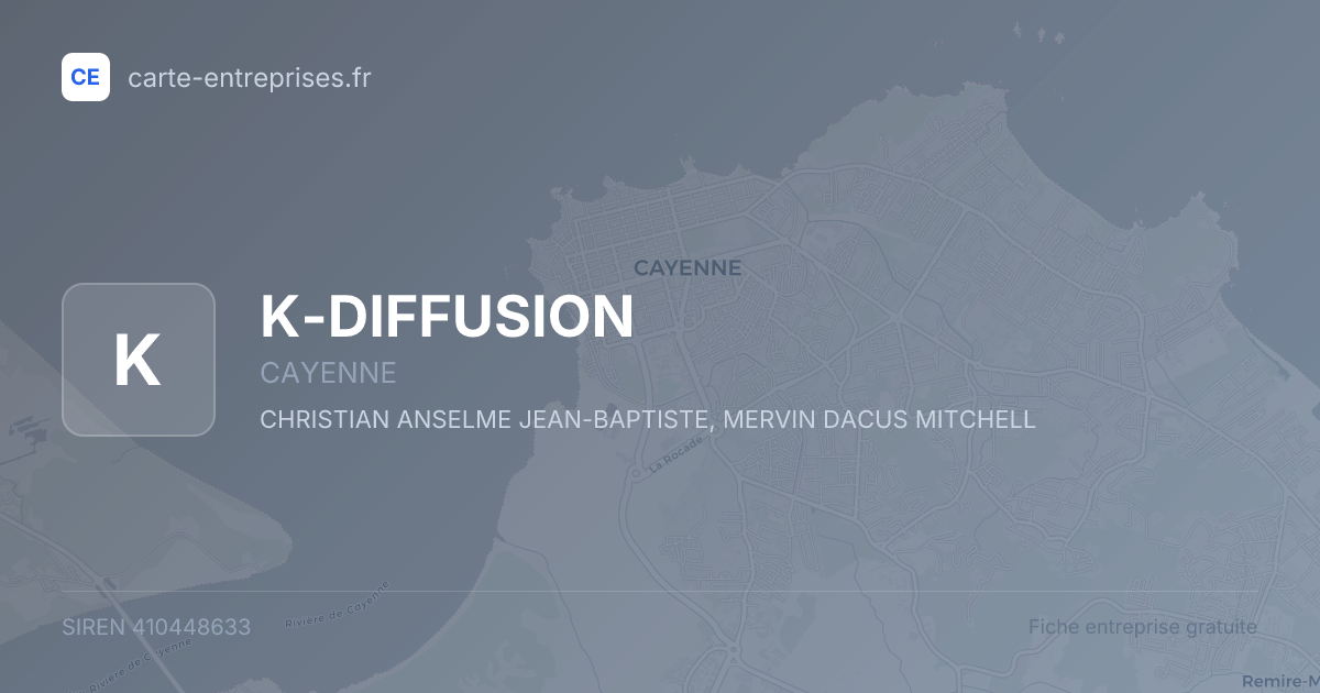 K-DIFFUSION — 410448633 — fiche entreprise