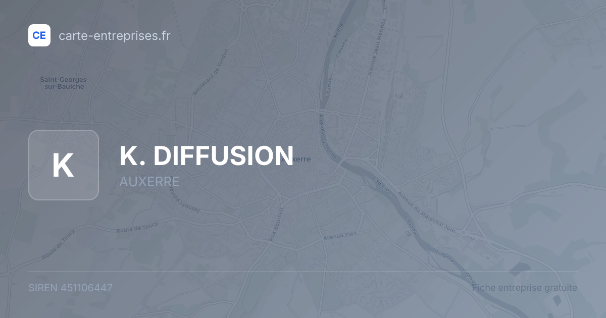 K. DIFFUSION — 451106447 — fiche entreprise