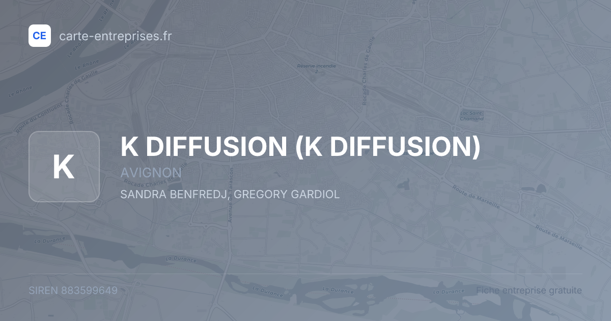 K DIFFUSION — 883599649 — fiche entreprise