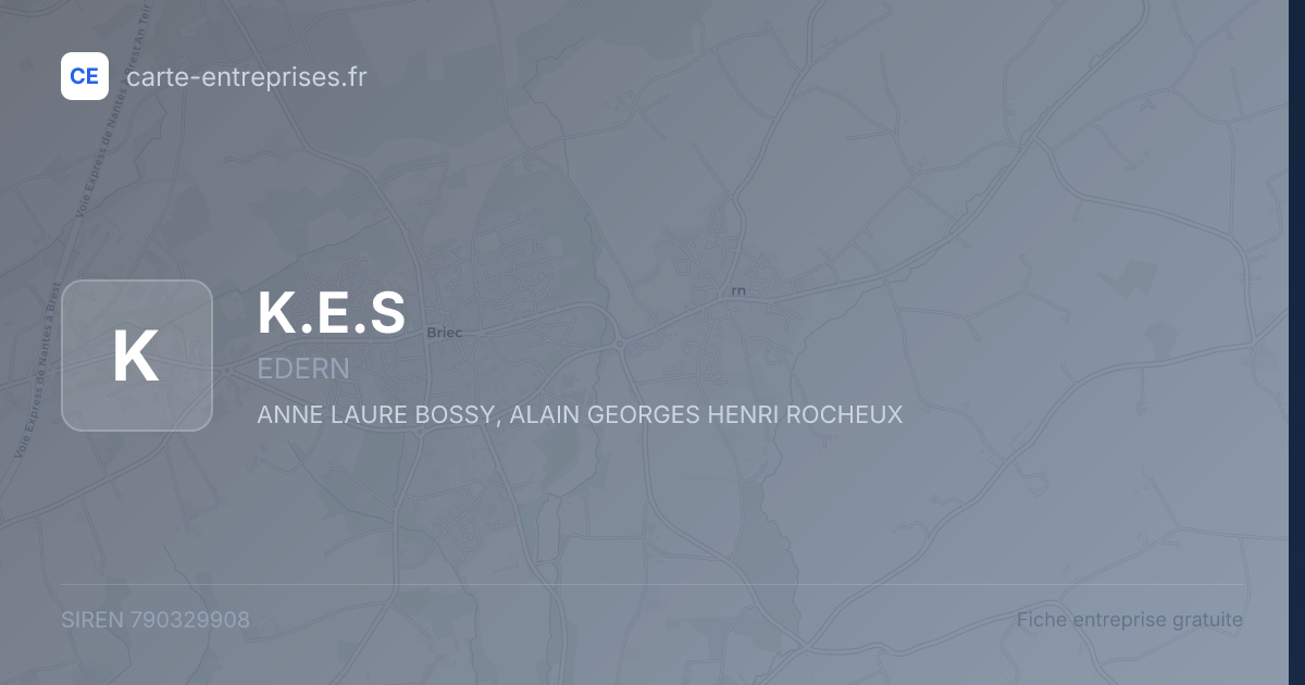 K.E.S — 790329908 — fiche entreprise