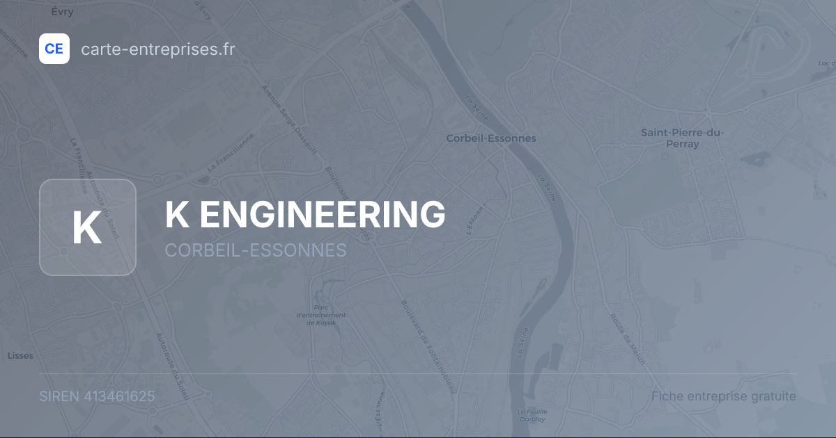 K ENGINEERING — 413461625 — fiche entreprise