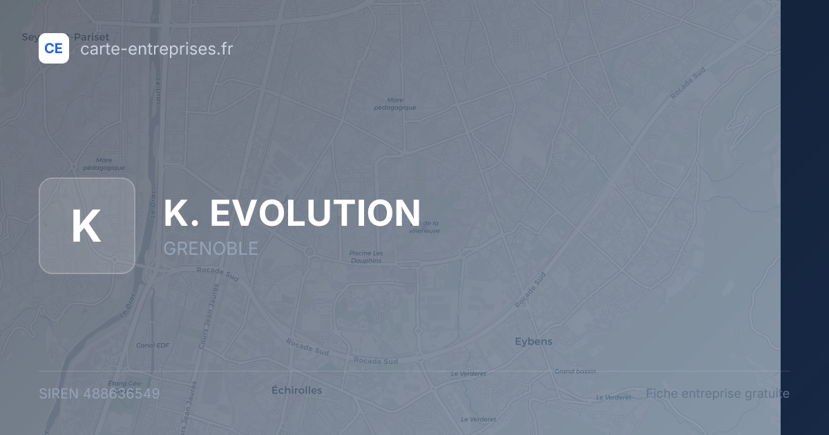 K. EVOLUTION — 488636549 — fiche entreprise