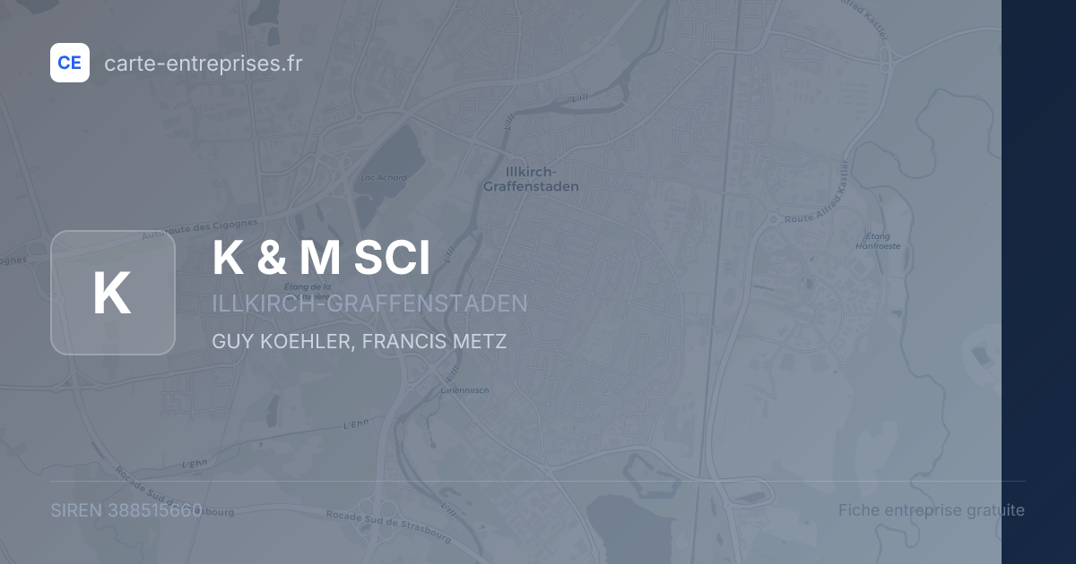 K & M SCI — 388515660 — fiche entreprise