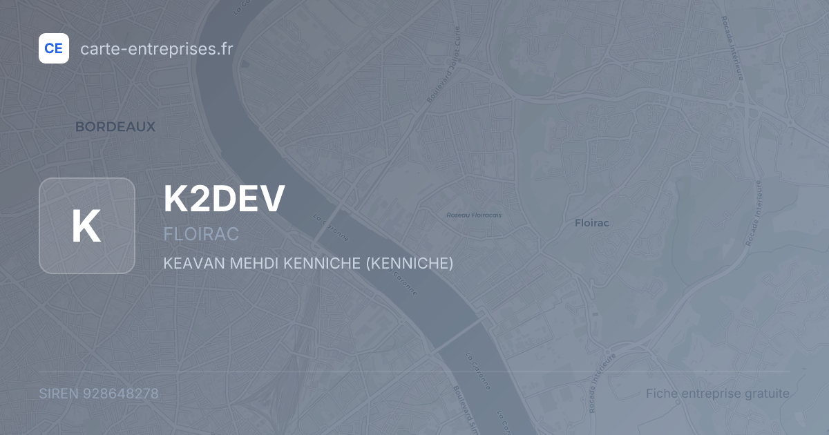 K2DEV — 928648278 — fiche entreprise