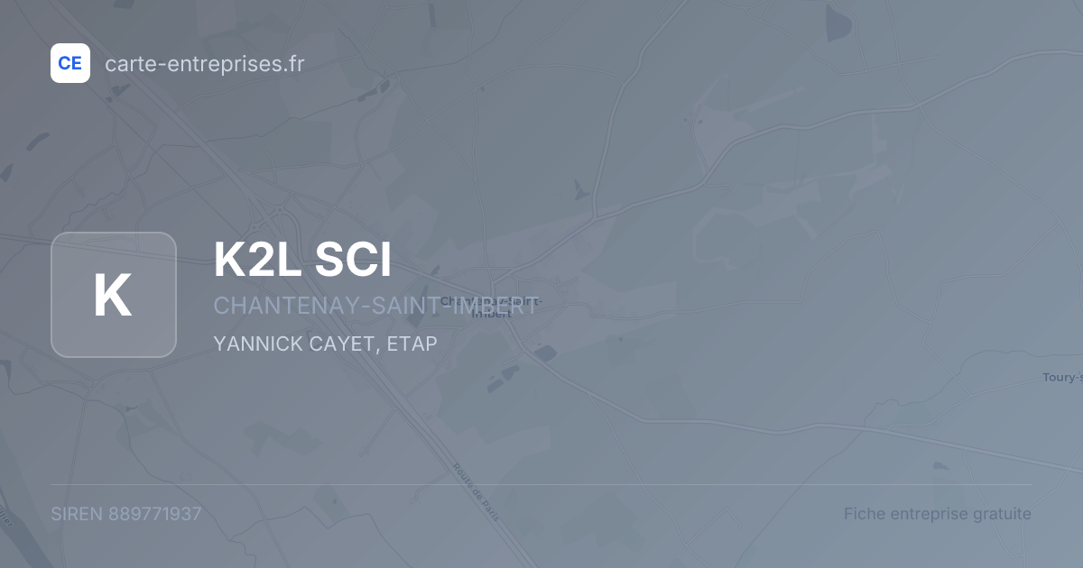 K2L SCI — 889771937 — fiche entreprise