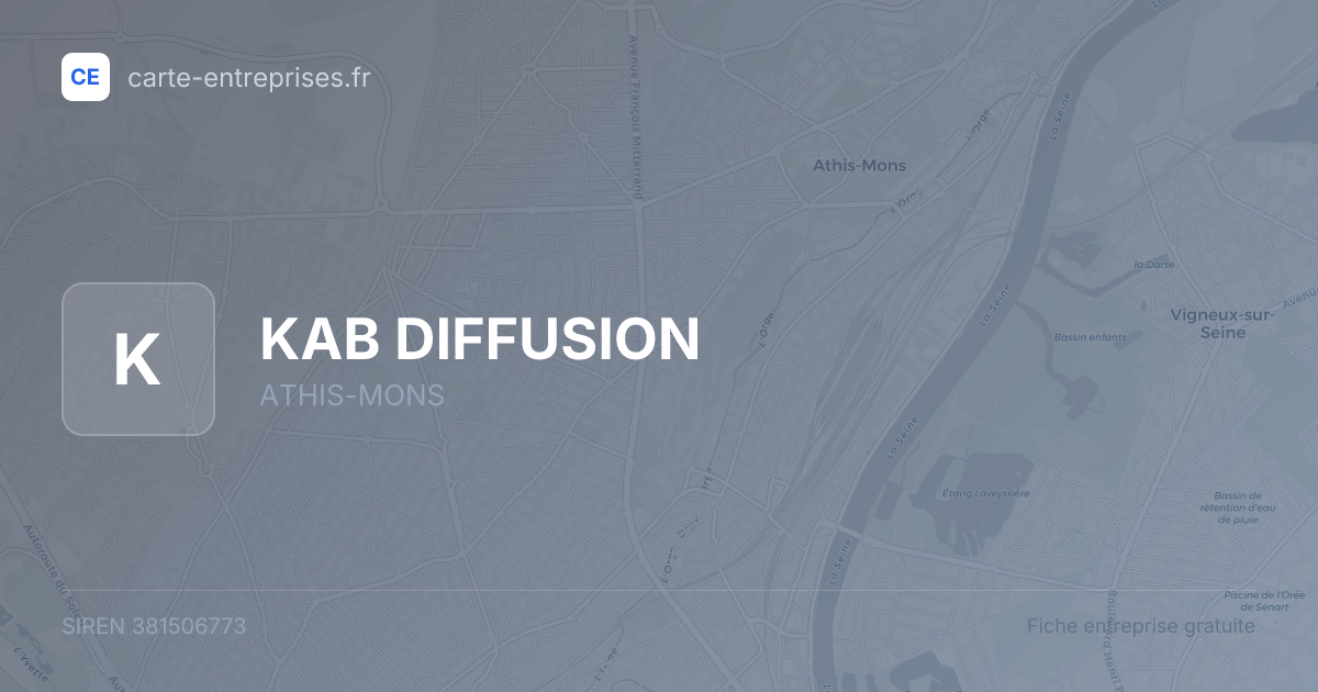 KAB DIFFUSION — 381506773 — fiche entreprise