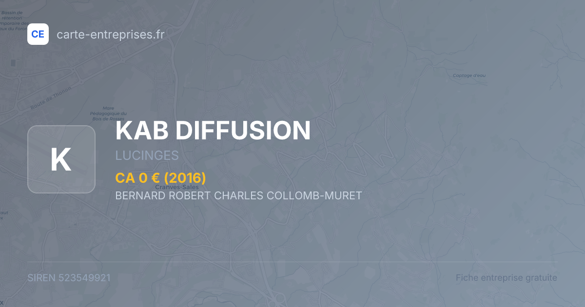 KAB DIFFUSION — 523549921 — fiche entreprise