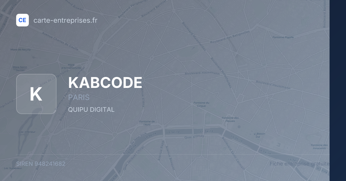 KABCODE — 948241682 — fiche entreprise