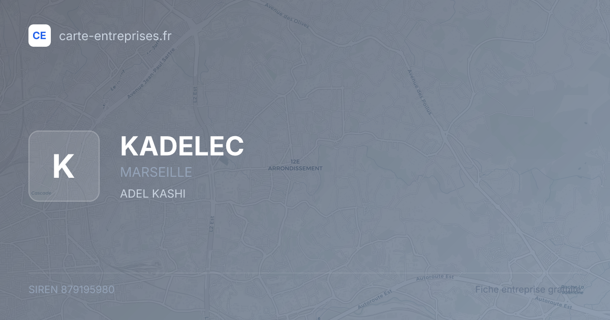 KADELEC — 879195980 — fiche entreprise
