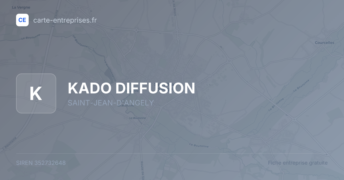 KADO DIFFUSION — 352732648 — fiche entreprise