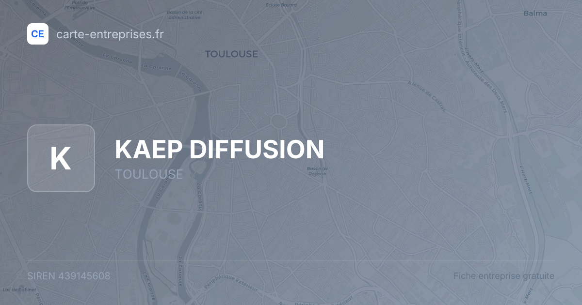 KAEP DIFFUSION — 439145608 — fiche entreprise