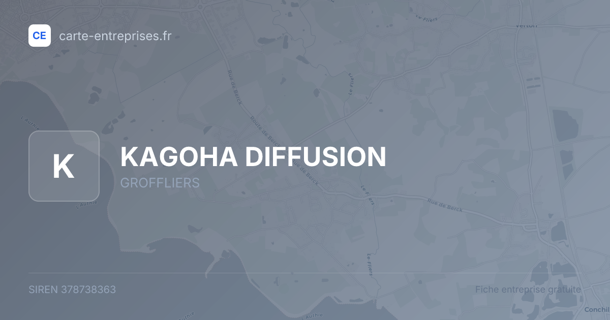 KAGOHA DIFFUSION — 378738363 — fiche entreprise