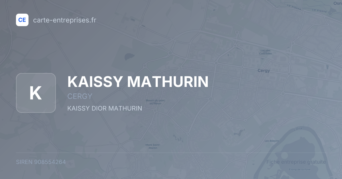 KAISSY MATHURIN — 908554264 — fiche entreprise