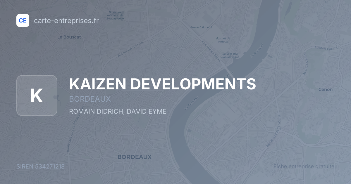 KAIZEN DEVELOPMENTS — 534271218 — fiche entreprise