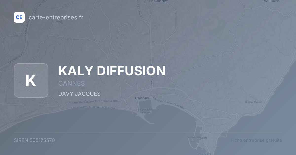 KALY DIFFUSION — 505175570 — fiche entreprise