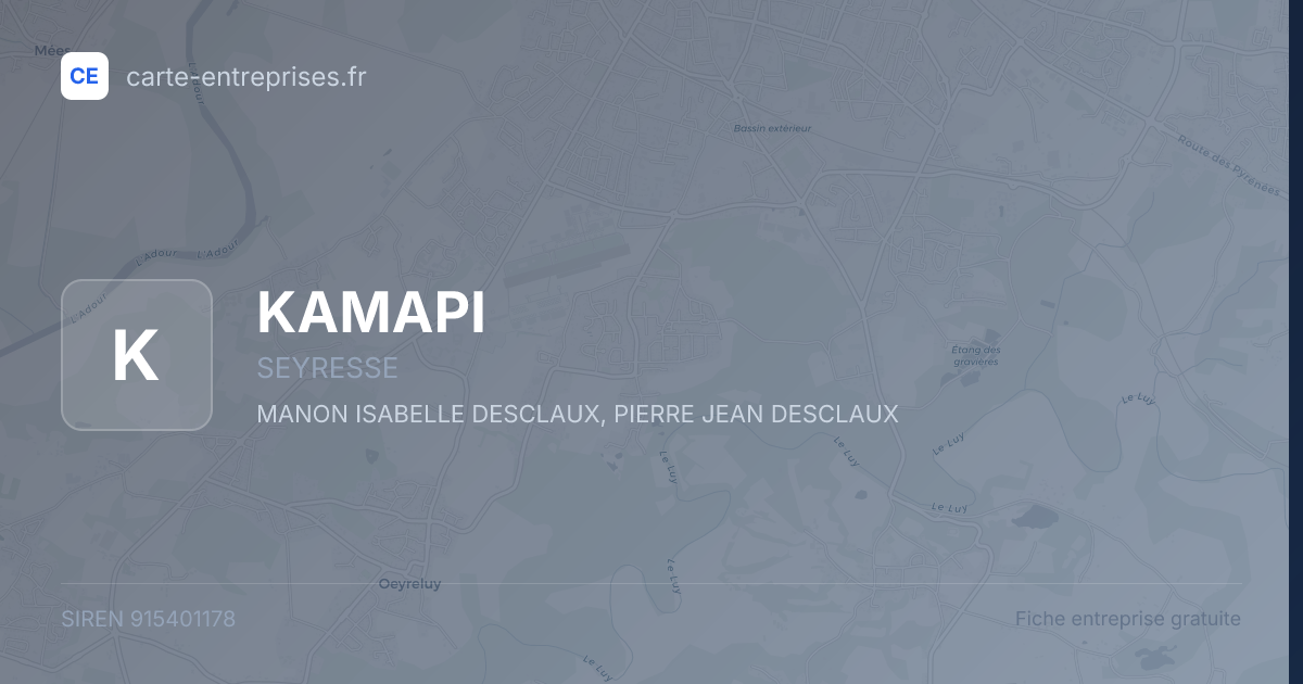 KAMAPI — 915401178 — fiche entreprise