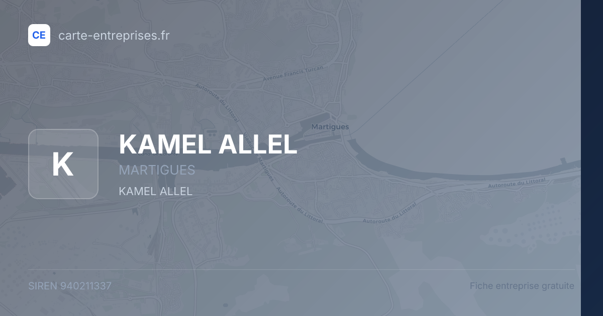 KAMEL ALLEL — 940211337 — fiche entreprise