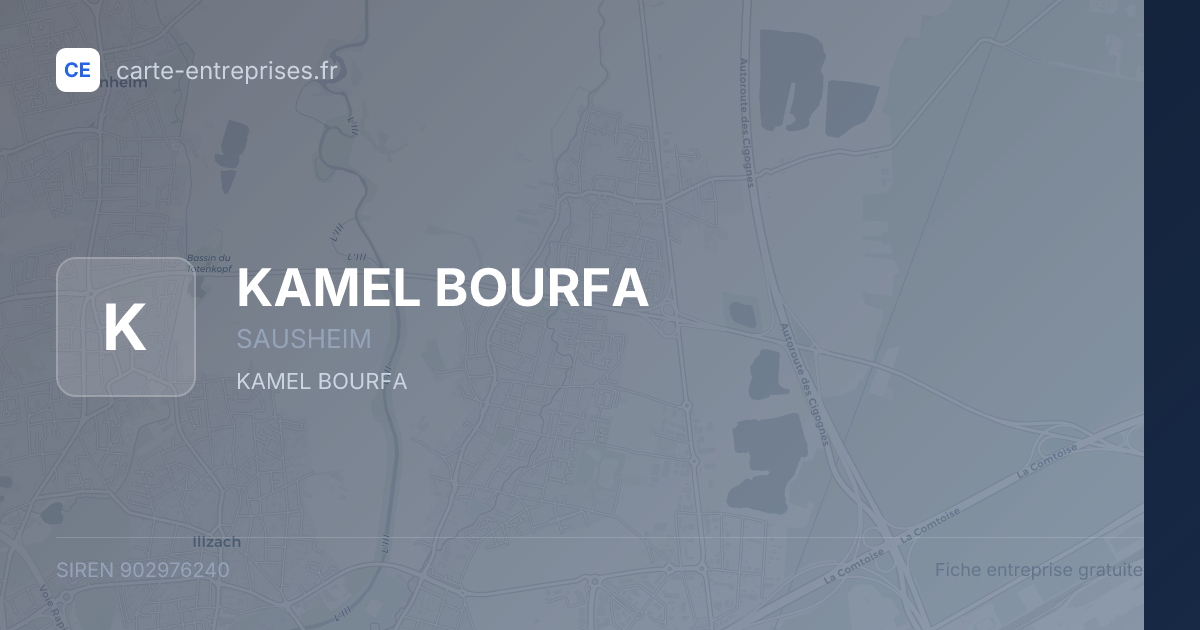 KAMEL BOURFA — 902976240 — fiche entreprise