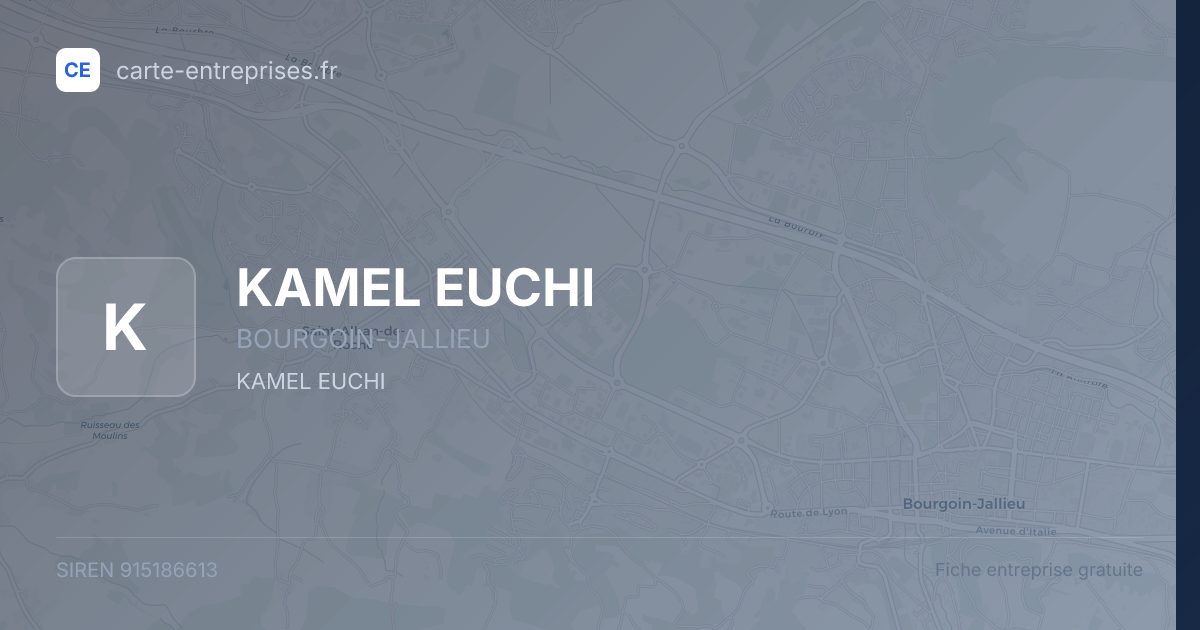 KAMEL EUCHI — 915186613 — fiche entreprise