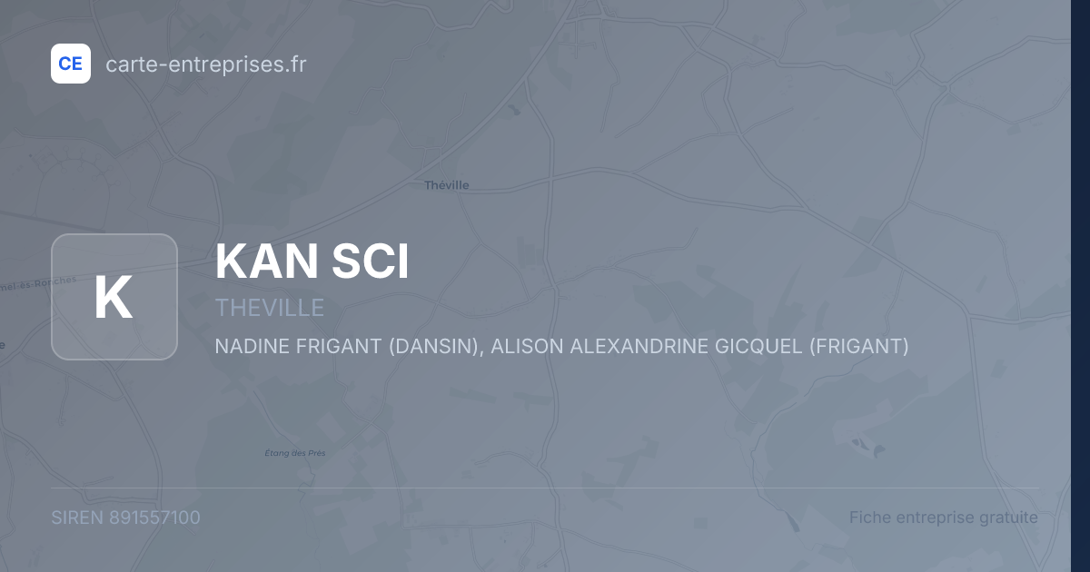 KAN SCI — 891557100 — fiche entreprise