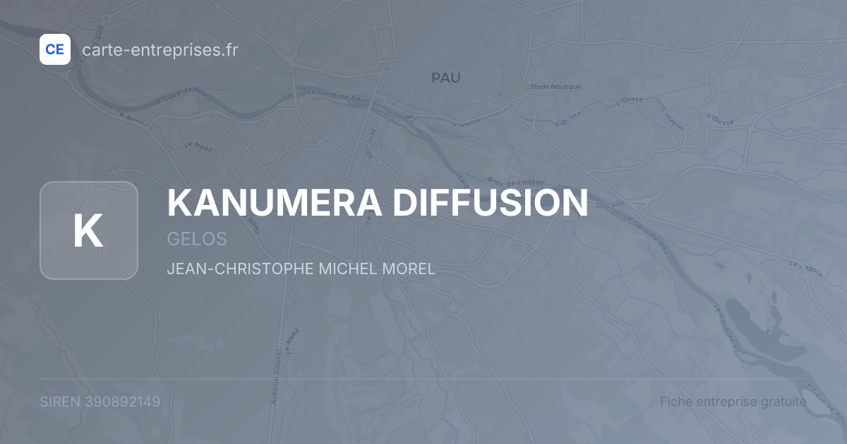 KANUMERA DIFFUSION — 390892149 — fiche entreprise