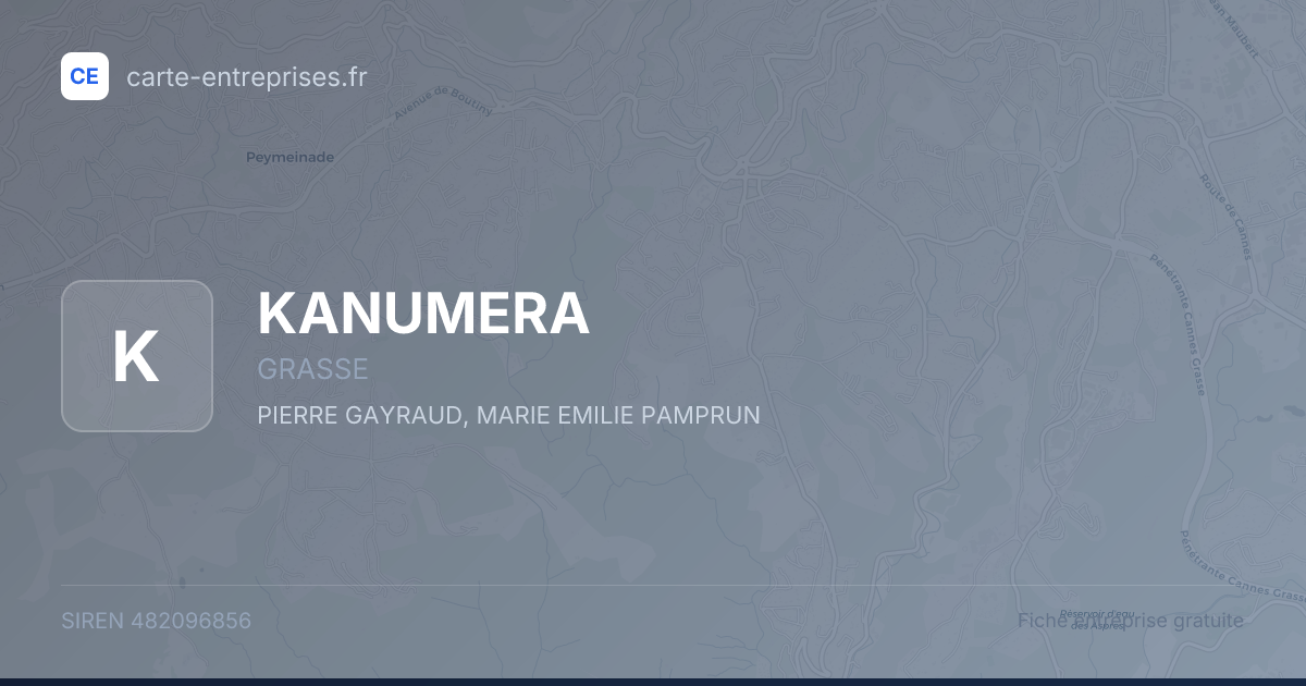 KANUMERA — 482096856 — fiche entreprise